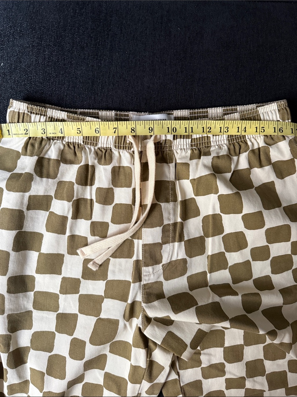Urban Outfitters Olive and Cream Checkerboard mens pants size Large - Picture 8 of 11